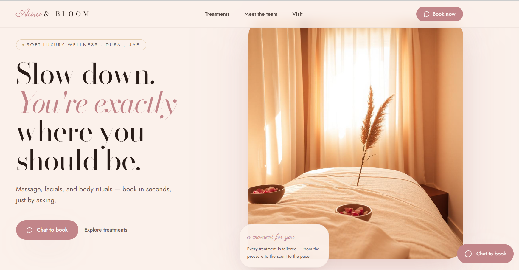 Aura & Bloom - wellness spa
